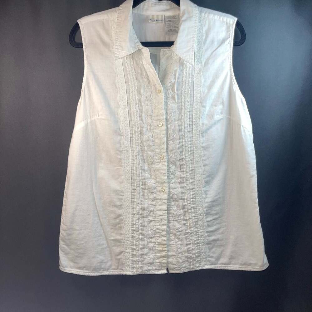 XL - White Stag Sleeveless Button Down Shirt Ladies 16/18
